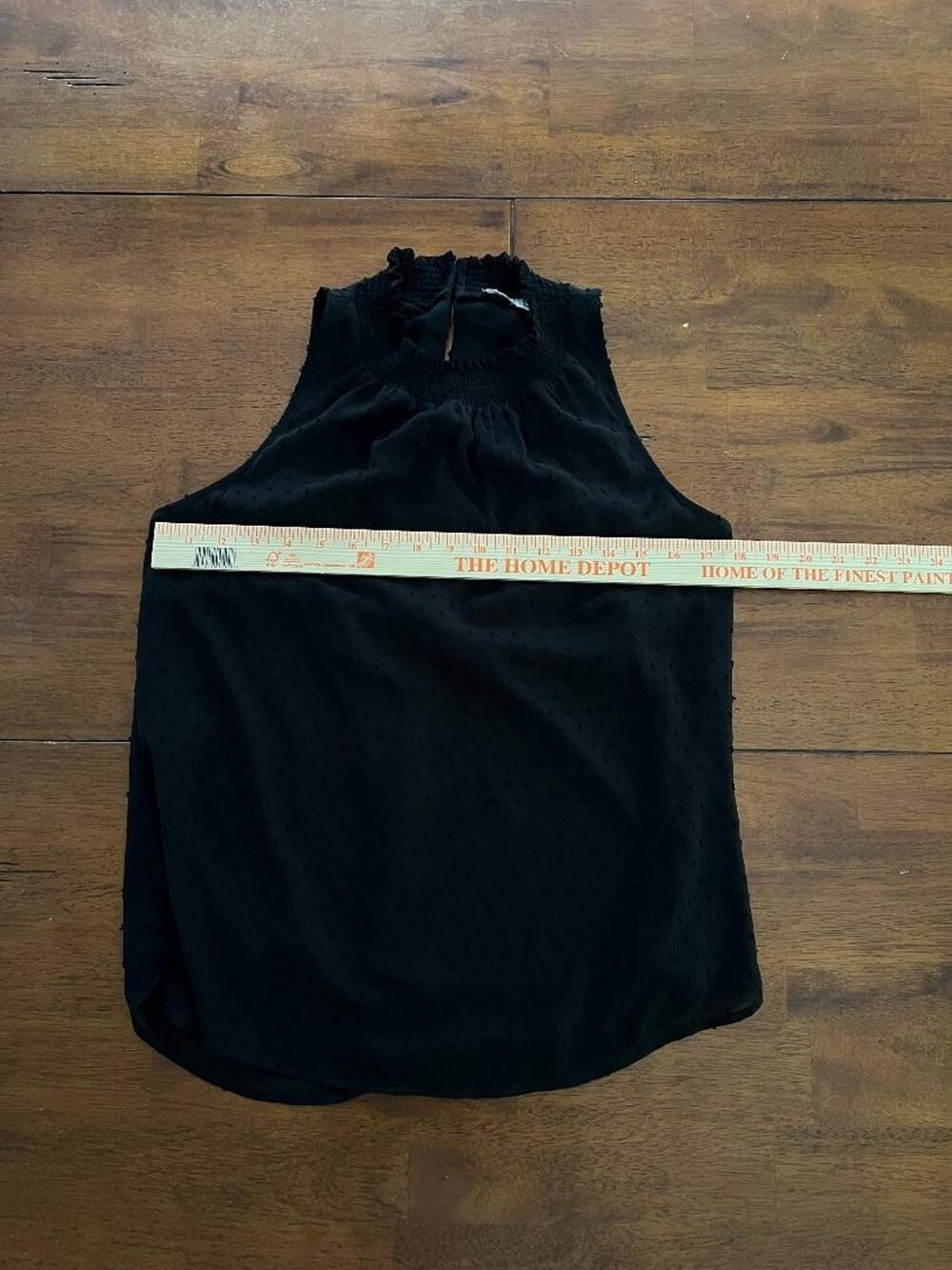 Womens Daniel Rainn Black Sleeveless Blouse Top, Size s